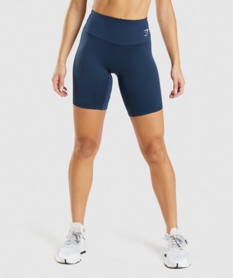 Women's Gymshark Training Cycling Shorts Navy | NZ 4NRCHD